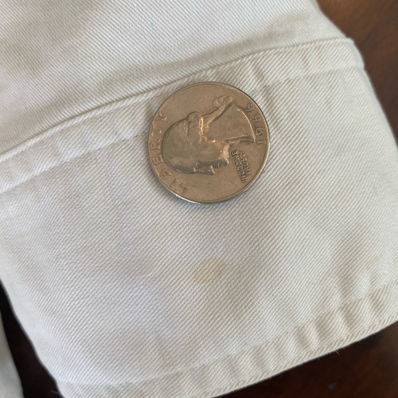 Talbots Jacket tan Khaki size 10 button down - Picture 6 of 7